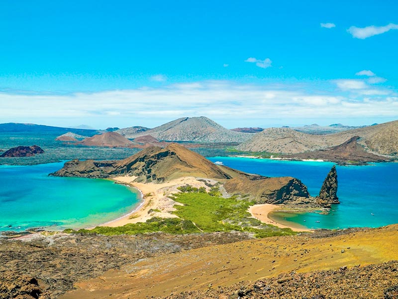 Vue de l’île Bartolomé, archipel des Galapagos